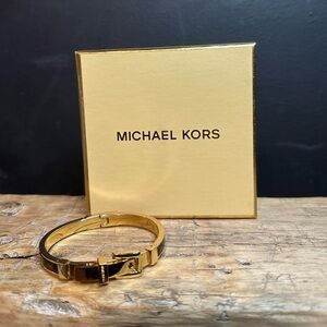 Michael Kors Black/Brown Tortoise Gold Bracelet